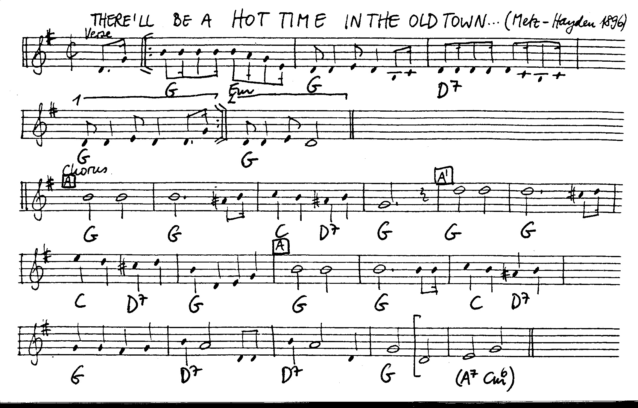 there'll be a hot time in old town tonight leadsheet – book us for your next 20s or gatsby event